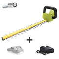 Sun Joe 24V iON+ 22-In 2.0-Ah Cordless Dual-Action Hedge Trimmer with 5/8in Cut Capacity 24V-HT22-LTE